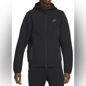 Nike Men's Tech Fleece Windrunner Full-Zip Black Hoodie Sz XL